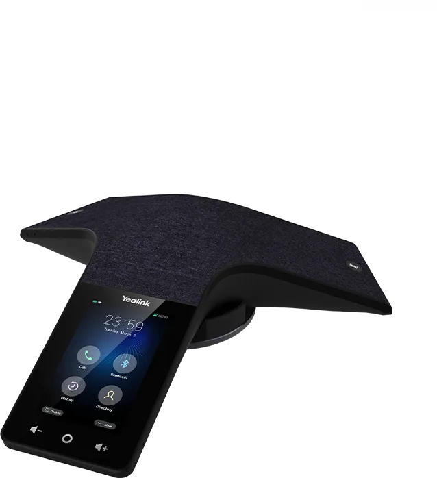 Yealink CP935W conference phone, a black wedge-shaped wireless speakerphone with a touchscreen